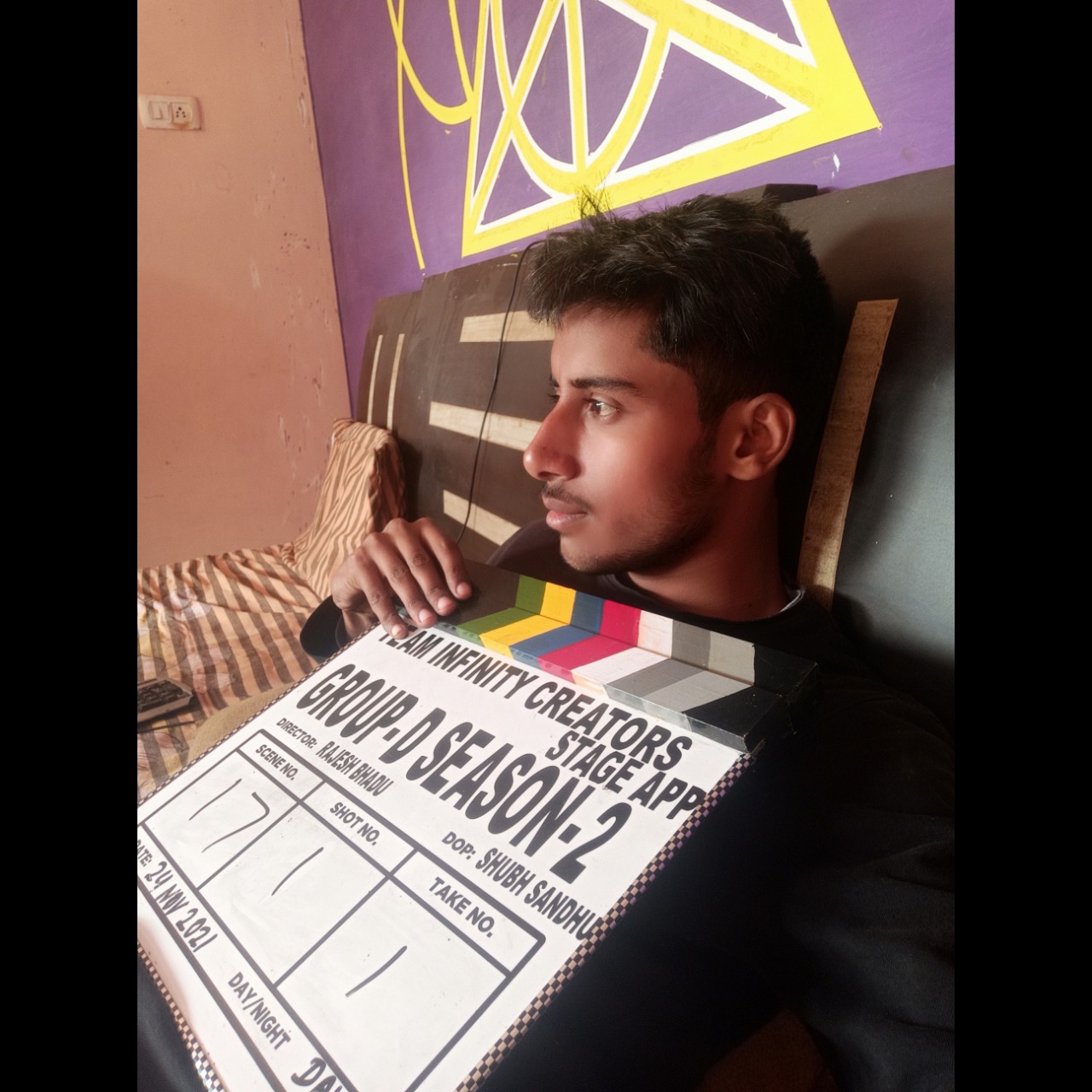 “From the sets of Group-D Season-2.”